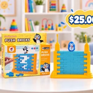 MURO DE BLOQUES CON PINGÜINO – “La paciencia también se entrena”
