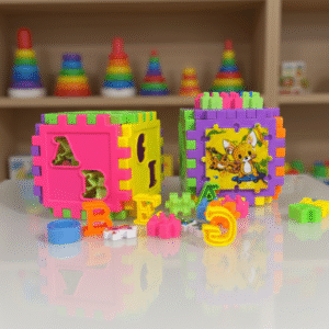 Cubo Encajable Didáctico – Construye, encaja y aprende