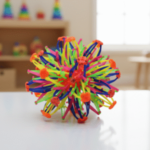 ⭐ Bola Átomo Pequeña con Luz – Respiración, Calma y Magia Sensorial