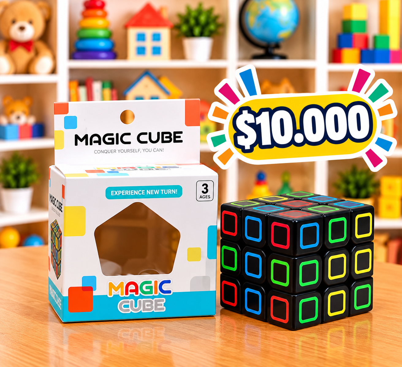 CUBO RUBIK BLACK – Velocidad y Precisión Mental