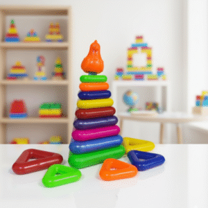 Torre de Ensartado Sensorial – “Aprender pensando, encajando y descubriendo el orden”