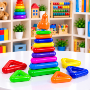 TORRE DE ENSARTADO SENSORIAL – “Aprender pensando, encajando y descubriendo el orden”
