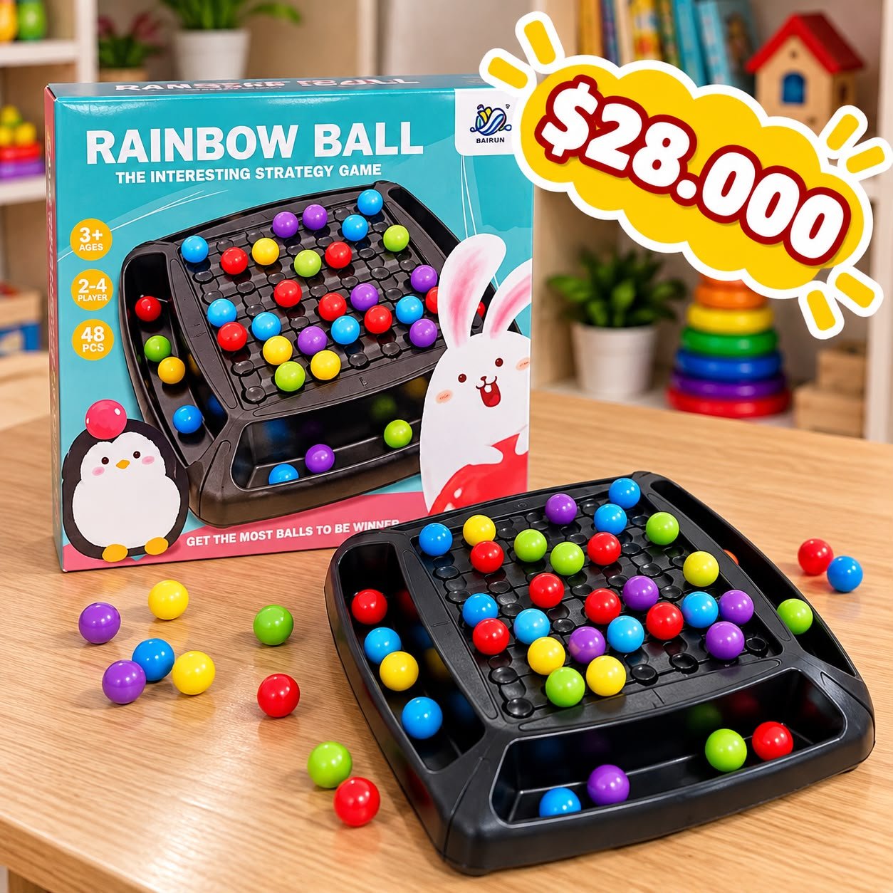 ⭐ RAINBOW BALL – Juego de Estrategia y Memoria Multicolor