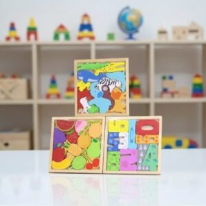 Rompe cabezas de encaje en madera