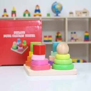 Torre clasificación y apilado en madera