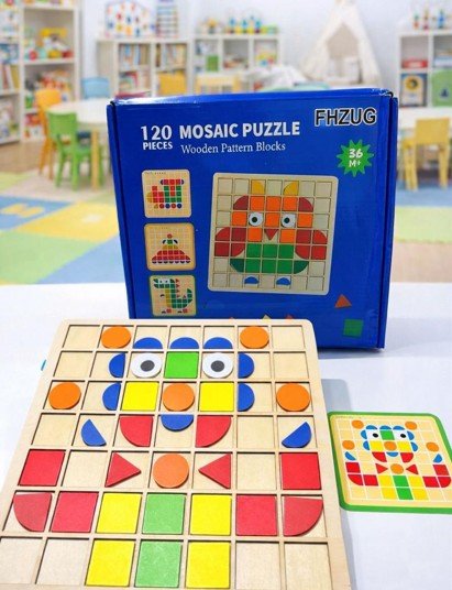 🧠✨ Mosaic Puzzle de 120 piezas – Estimulación completa a través del juego