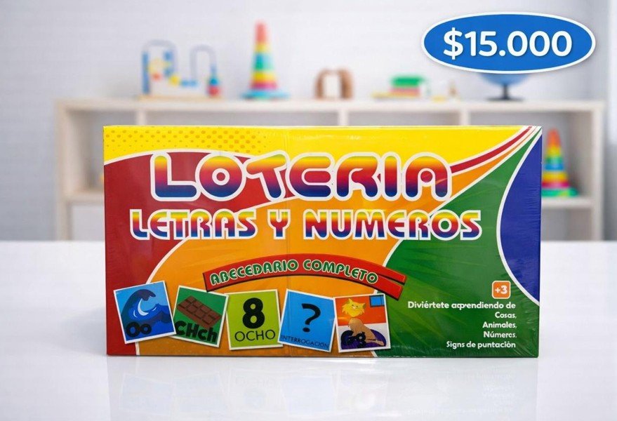 🧠✨ Lotería Letras y Números – Base sólida para el aprendizaje desde el juego