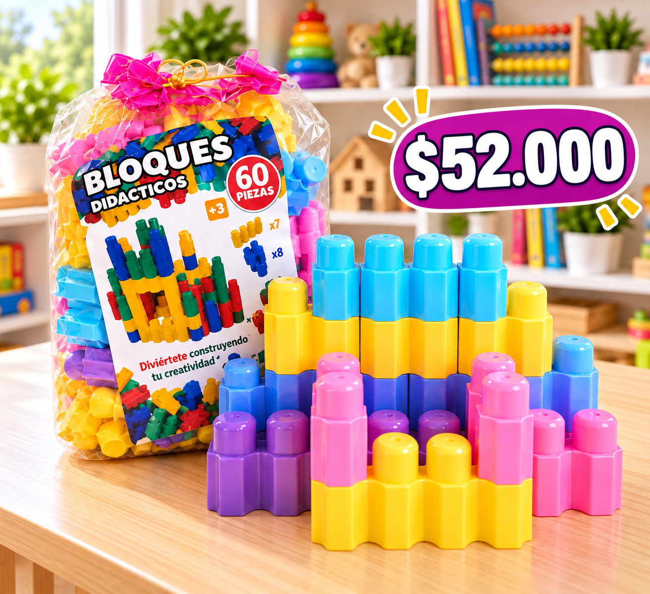 🏗️🌈 MEGA BLOQUES CREATIVOS GIGANTES🧩🌈