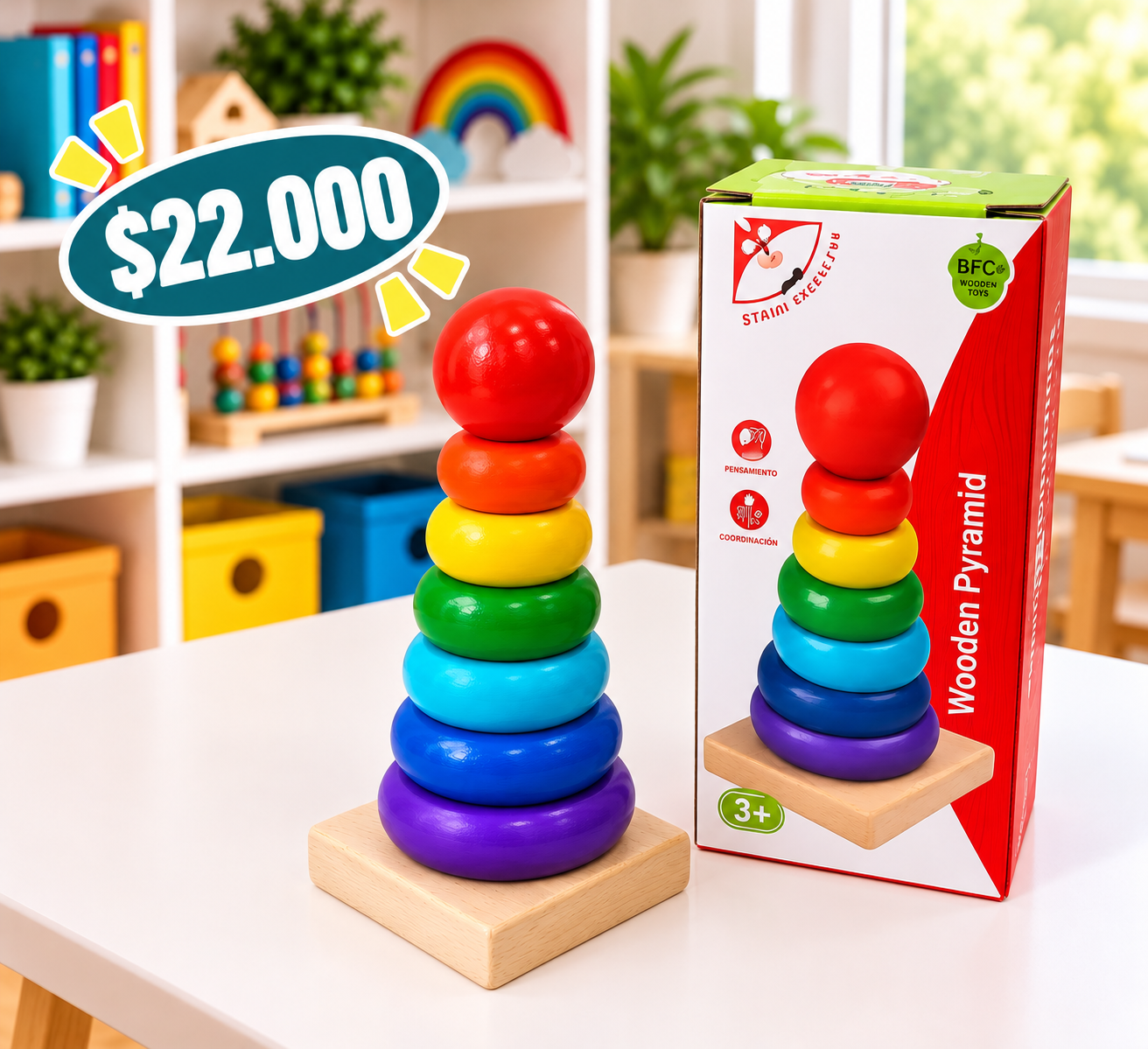 🌈¡TORRE DE COLORES Y ENCAJE!🎯💡