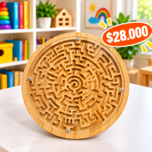 🌀🧩 LABERINTO CIRCULAR DE MADERA | ¡Un reto que fortalece la mente en cada movimiento! 🧠✨