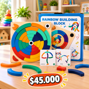 🌈🧩ROMPECABEZAS CIRCULAR DE MADERA