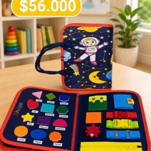 🚀🌌 Libro Montessori Sensorial – Pequeño Astronauta 🌙✨