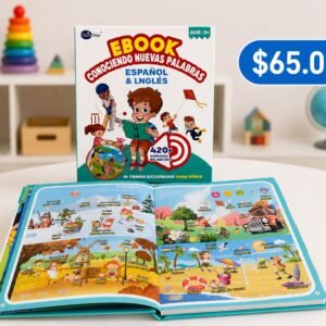 📚🌍 Libro Interactivo Bilingüe – Explora, Aprende y Habla en Español e Inglés 🎧✨