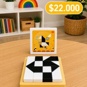 🧩🧠✨Puzzle de Bloques de Siluetas (Black & White Puzzle).🧩🧠✨
