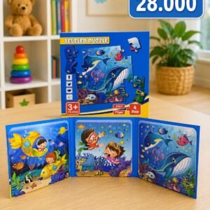 🐳🌊 Rompecabezas Magnético Evolutivo 3 en 1 – Aventuras del Mundo ☘️🌎🗺️