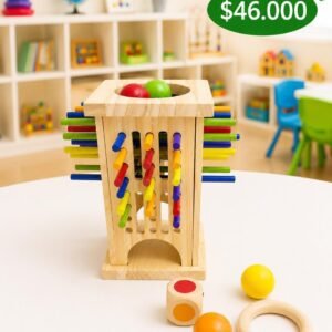 🎲🪵 Torre de Estrategia y Equilibrio – Desafío de Palitos✨💡