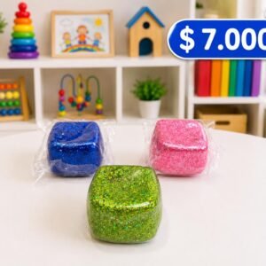 ✨🧊 Cubo Sensorial Antiestrés con Brillos