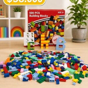 🏗️🌈 Mega Bloques de Construcción – 500 Piezas