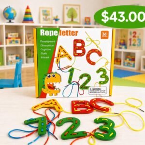 🧵🔠 Cordones Creativos: Letras y Números para Aprender Jugando